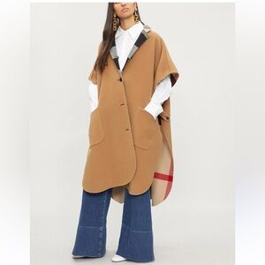 Burberry reversible cape